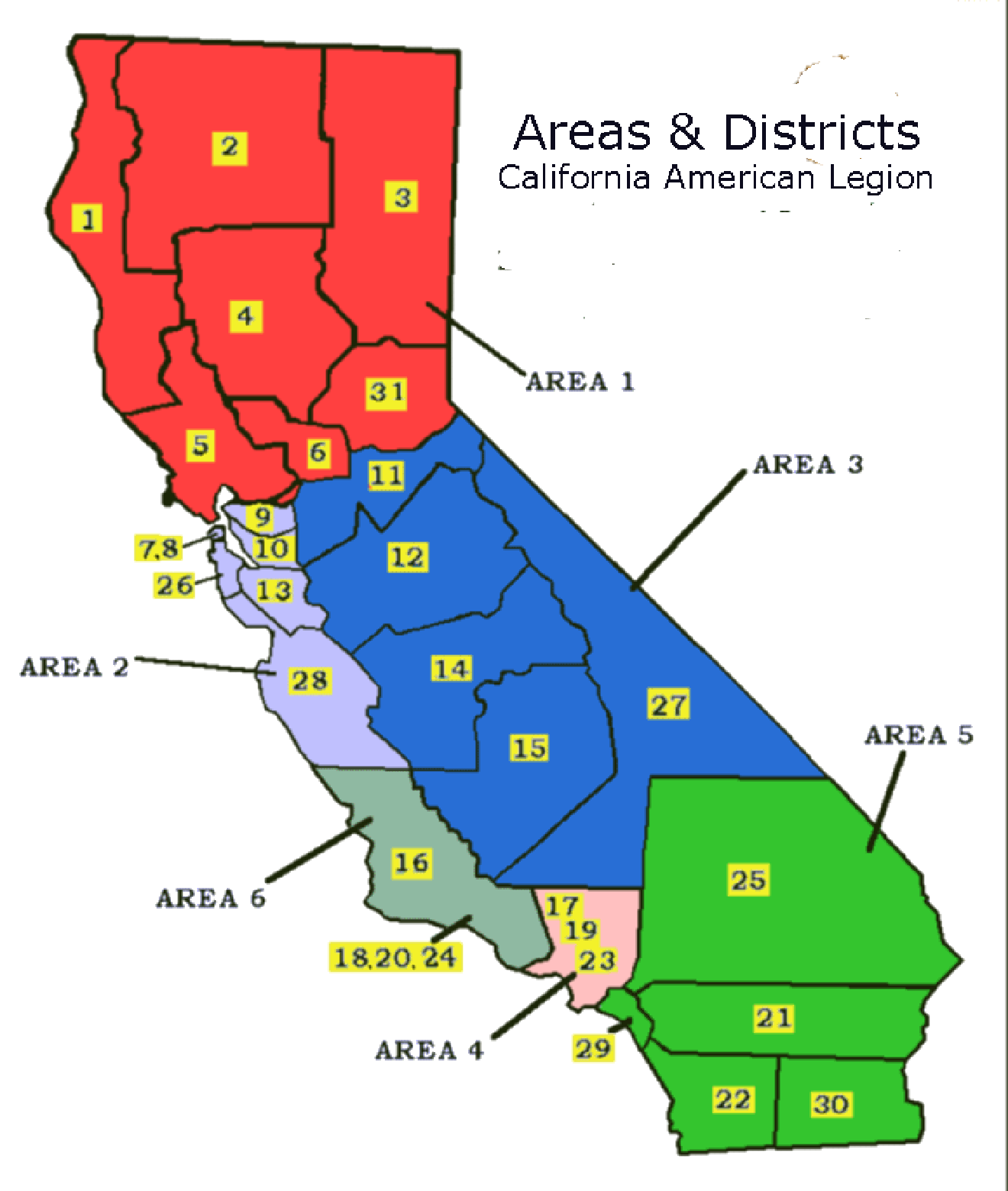 Areas & Districts